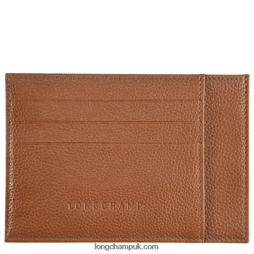 Le Foulonne Card holder Men Longchamp 8RTH80652 Caramel