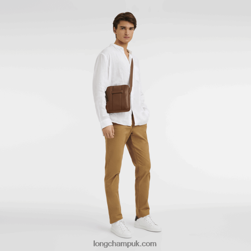 3D Crossbody bag XS Men Longchamp 8RTH801125 Cognac