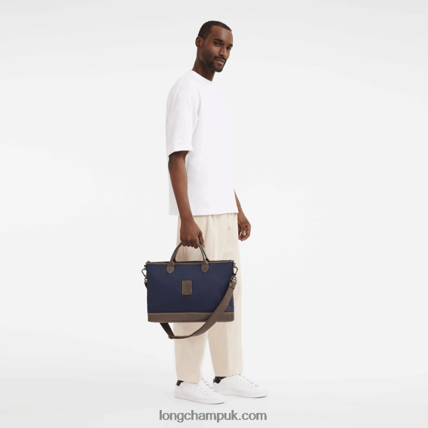 Boxford Briefcase S Men Longchamp 8RTH80466 Blue