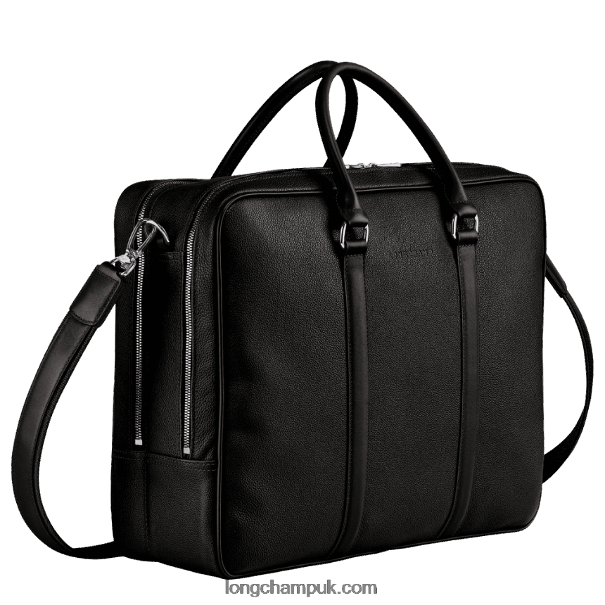 Le Foulonne Briefcase L Men Longchamp 8RTH80481 Black