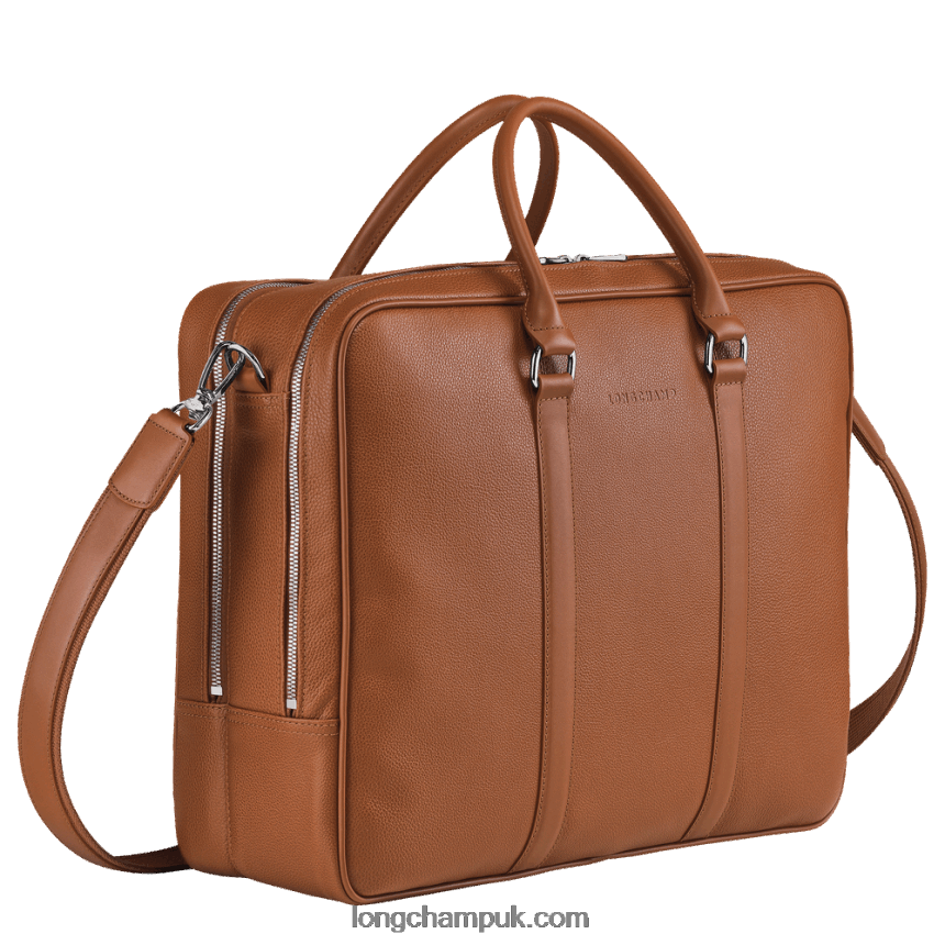 Le Foulonne Briefcase L Men Longchamp 8RTH80482 Caramel