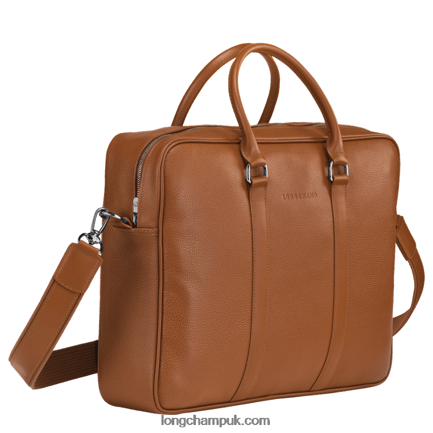 Le Foulonne Briefcase M Men Longchamp 8RTH801090 Caramel
