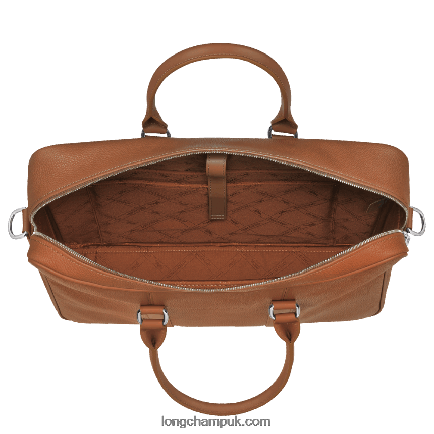 Le Foulonne Briefcase M Men Longchamp 8RTH801090 Caramel