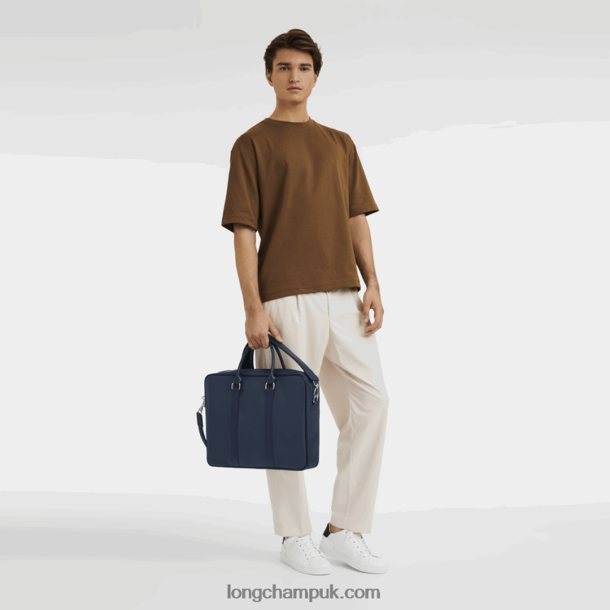 Le Foulonne Briefcase M Men Longchamp 8RTH801101 Navy