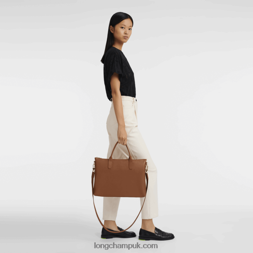 Le Foulonne Briefcase S Men Longchamp 8RTH80468 Caramel
