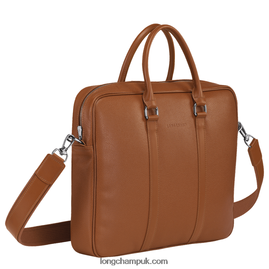 Le Foulonne Briefcase S Men Longchamp 8RTH80480 Caramel