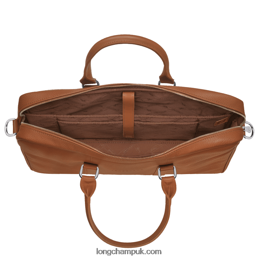 Le Foulonne Briefcase S Men Longchamp 8RTH80480 Caramel