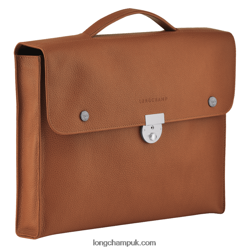 Le Foulonne Briefcase S Men Longchamp 8RTH80484 Caramel