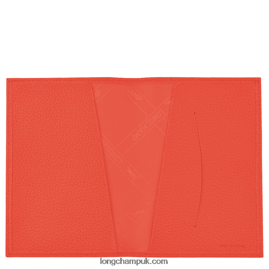 Le Foulonne Passport cover Men Longchamp 8RTH80725 Orange