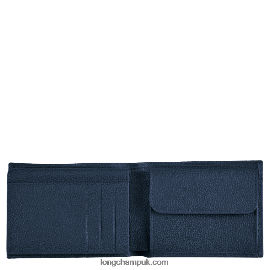 Le Foulonne Wallet Men Longchamp 8RTH80634 Navy