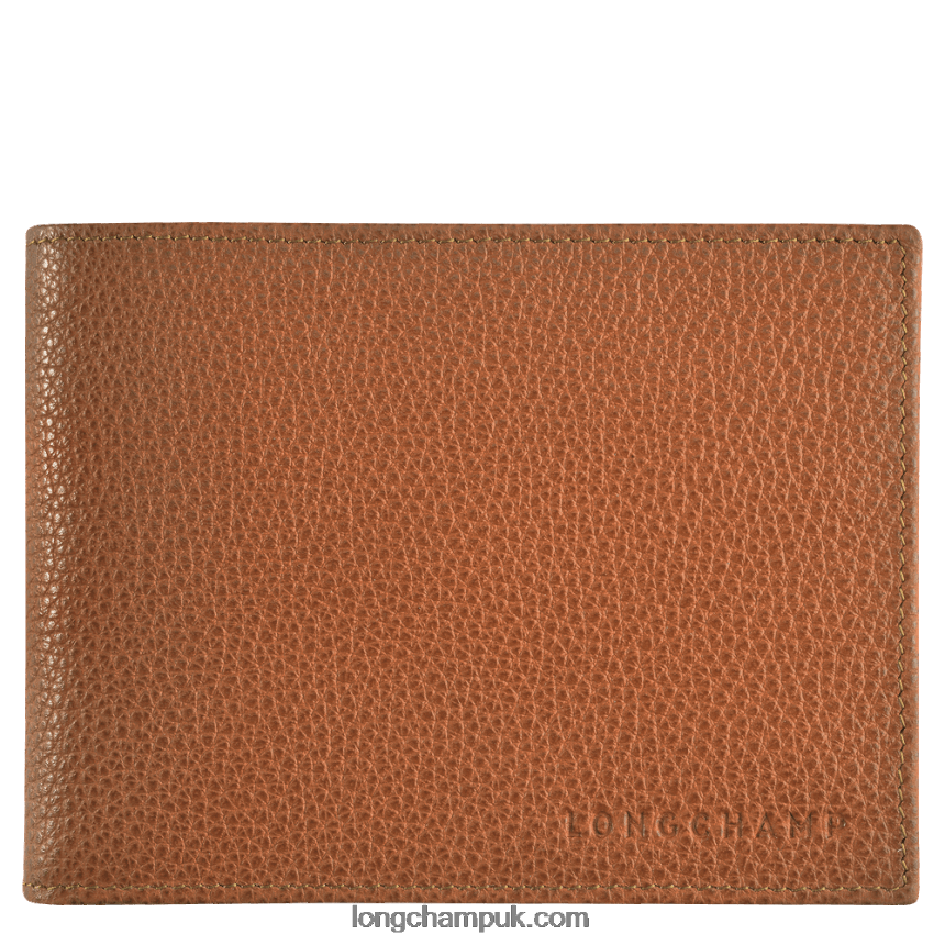 Le Foulonne Wallet Men Longchamp 8RTH80635 Caramel