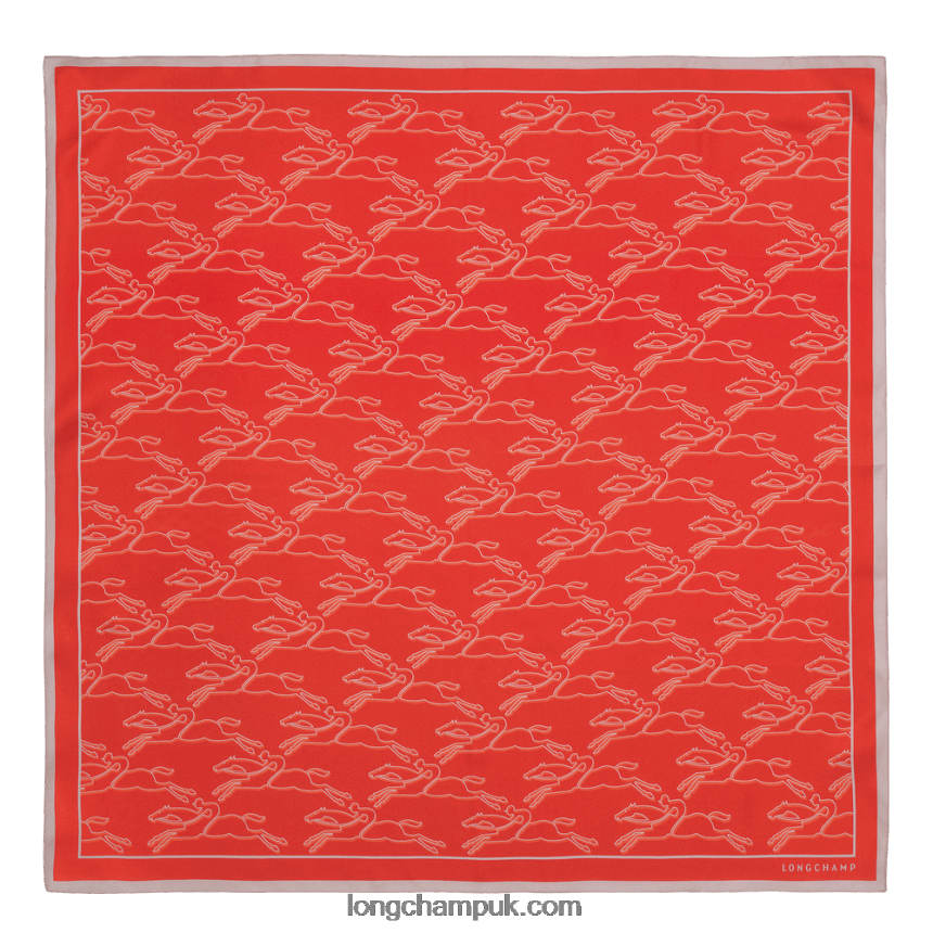 Spring/Summer 2023 Collection Silk scarf 70 Women Longchamp 8RTH801030 Orange
