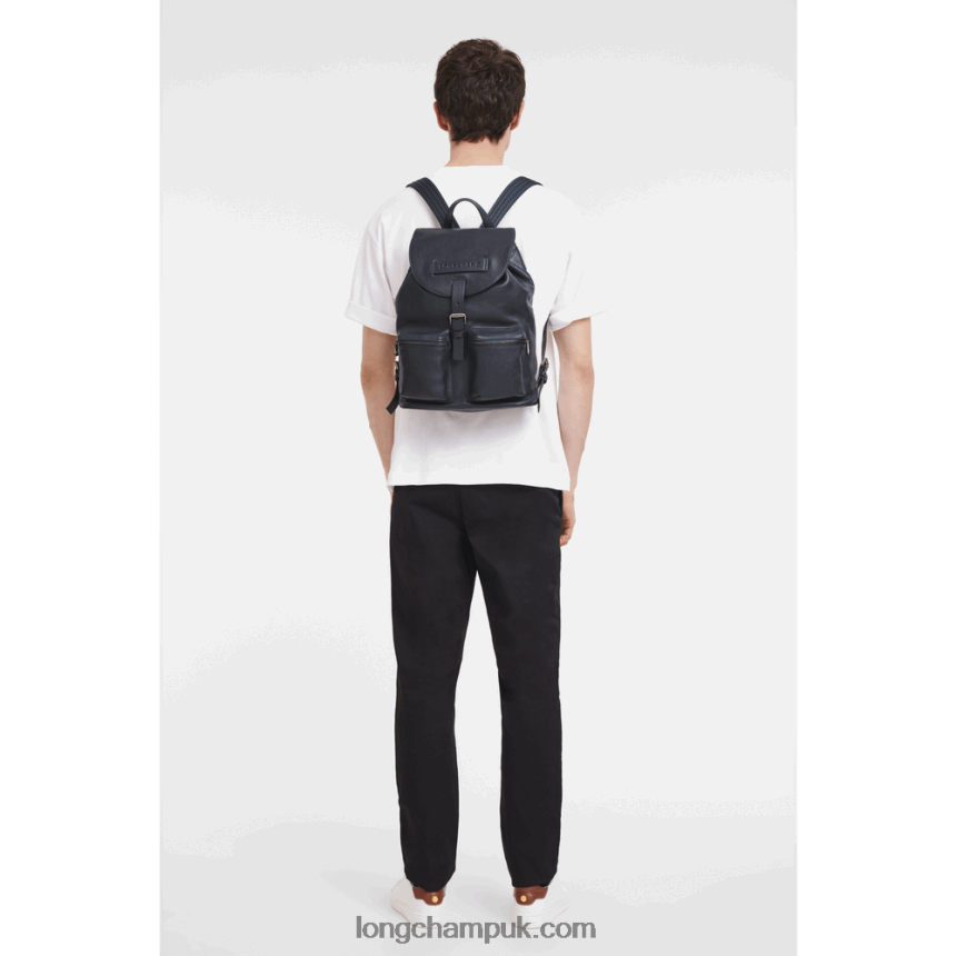 3D Backpack M Women Longchamp 8RTH80454 Midnight Blue