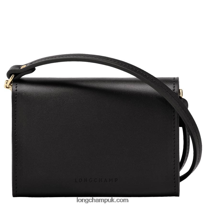 Box Trot Coin purse with shoulder strap Women Longchamp 8RTH80516 Black