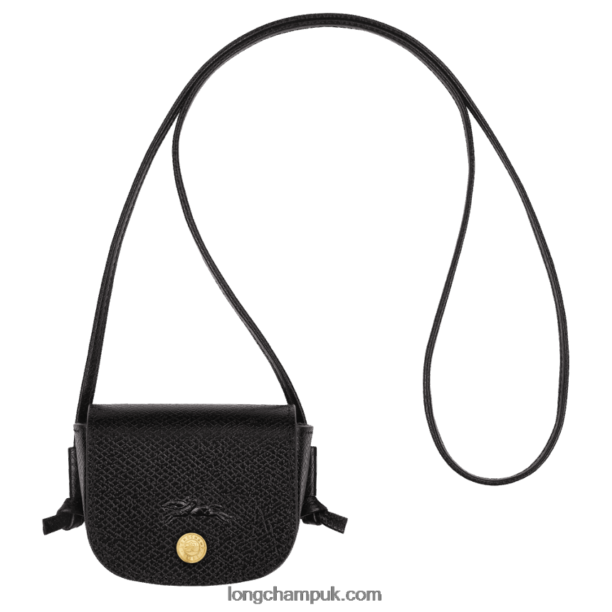 Epure Coin purse with leather lace Women Longchamp 8RTH80531 Black
