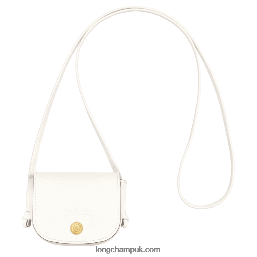 Epure Coin purse with leather lace Women Longchamp 8RTH80532 White