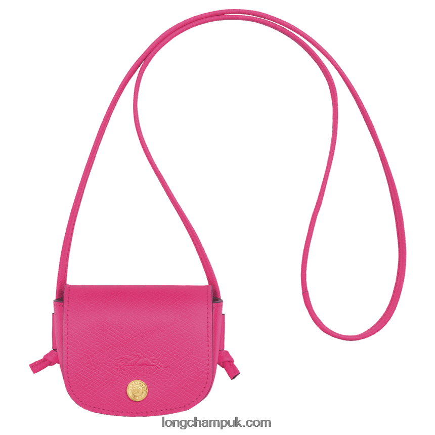 Epure Coin purse with leather lace Women Longchamp 8RTH80535 Fuchsia