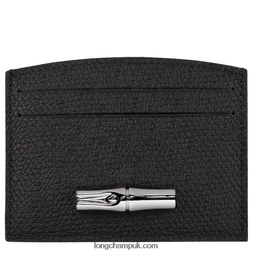 Roseau Card holder Women Longchamp 8RTH80636 Black