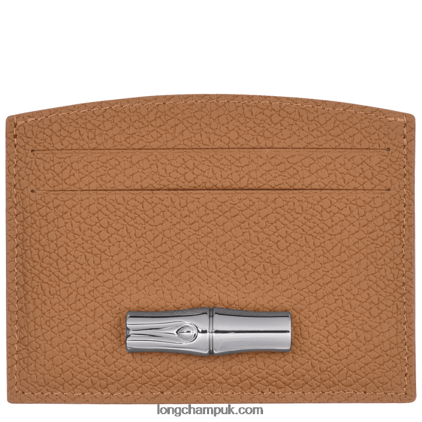 Roseau Card holder Women Longchamp 8RTH80637 Natural