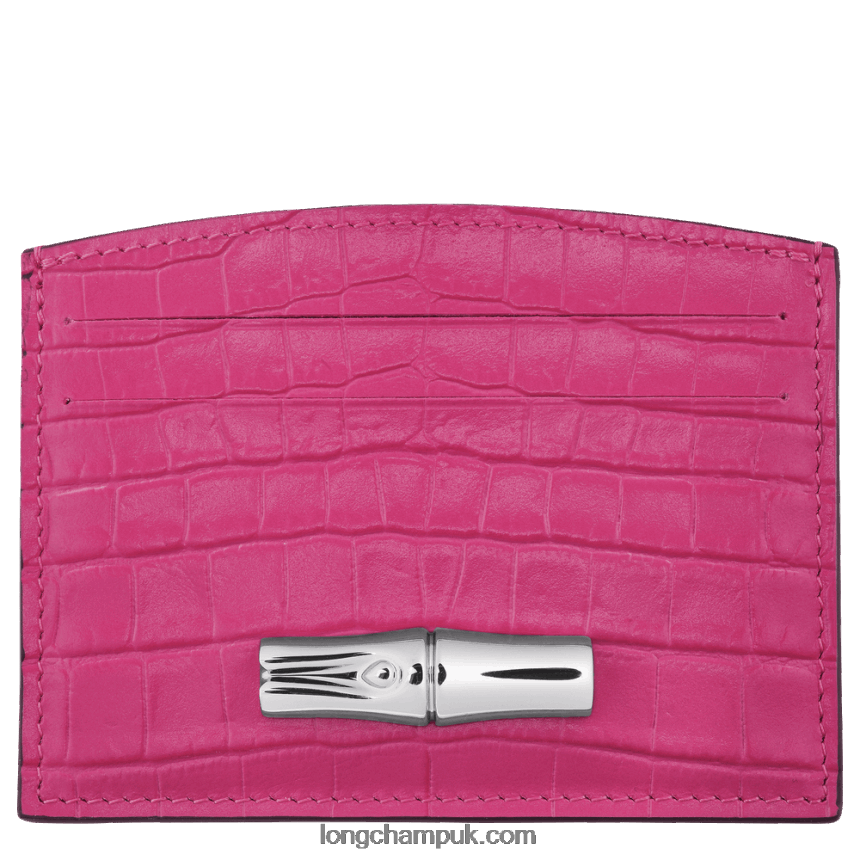 Roseau Card holder Women Longchamp 8RTH80642 Fuchsia