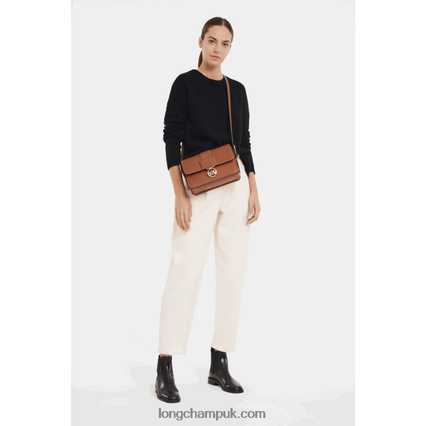 Box Trot Crossbody bag M Women Longchamp 8RTH80233 Cognac