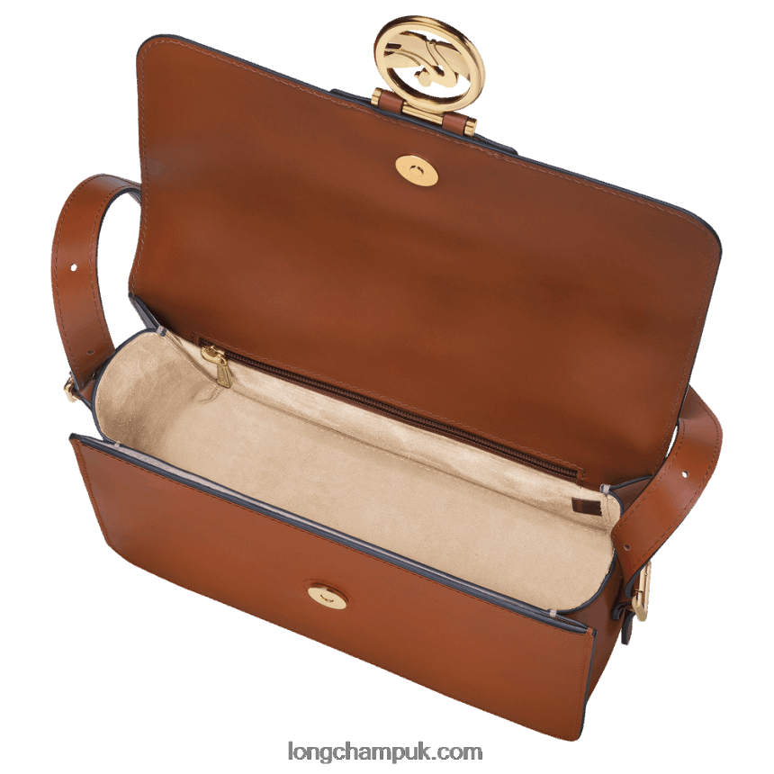Box Trot Crossbody bag M Women Longchamp 8RTH80233 Cognac