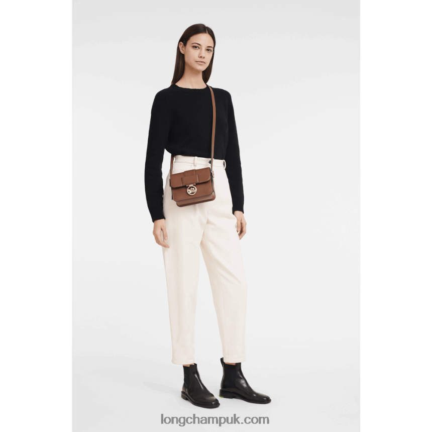 Box Trot Crossbody bag S Women Longchamp 8RTH80230 Cognac