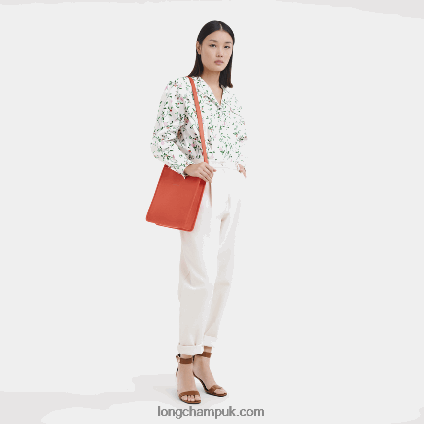 Le Foulonne Crossbody bag M Women Longchamp 8RTH8026 Orange