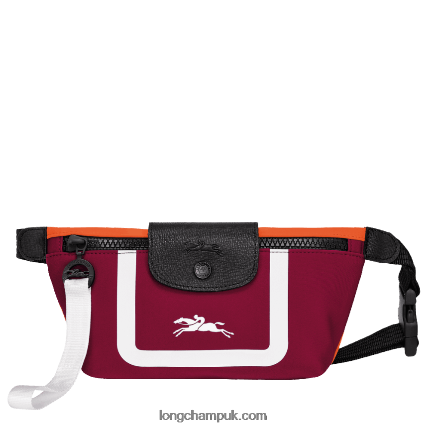 Le Pliage Collection Belt bag Women Longchamp 8RTH80213 Orange/Burgundy