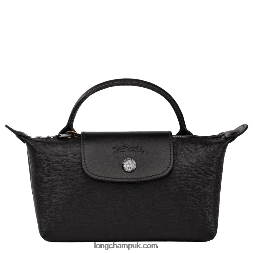 Le Pliage City Pouch with handle Women Longchamp 8RTH80678 Black