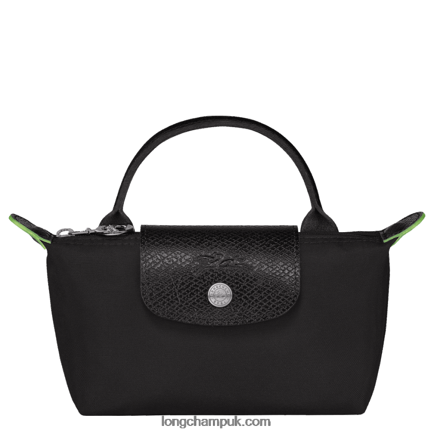 Le Pliage Green Pouch with handle Women Longchamp 8RTH80669 Black