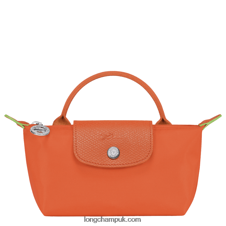 Le Pliage Green Pouch with handle Women Longchamp 8RTH80674 Carot