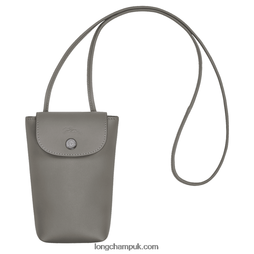 Le Pliage Xtra Phone case with leather lace Women Longchamp 8RTH80721 Turtledove
