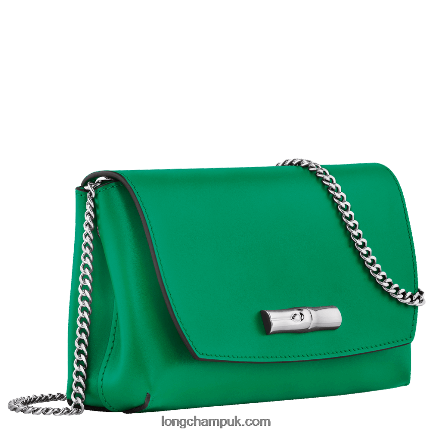 Roseau Clutch Women Longchamp 8RTH80248 Grass/Green Light
