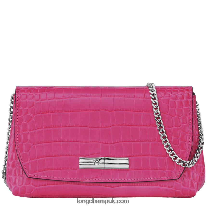 Roseau Clutch Women Longchamp 8RTH80258 Fuchsia