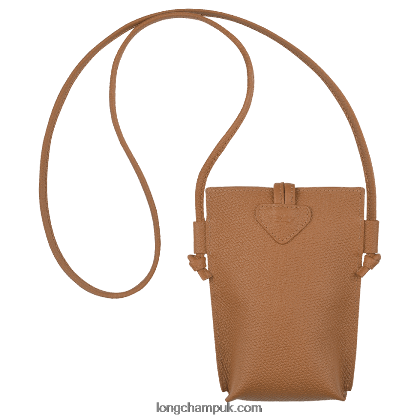 Roseau Phone case with lace Women Longchamp 8RTH80684 Natural