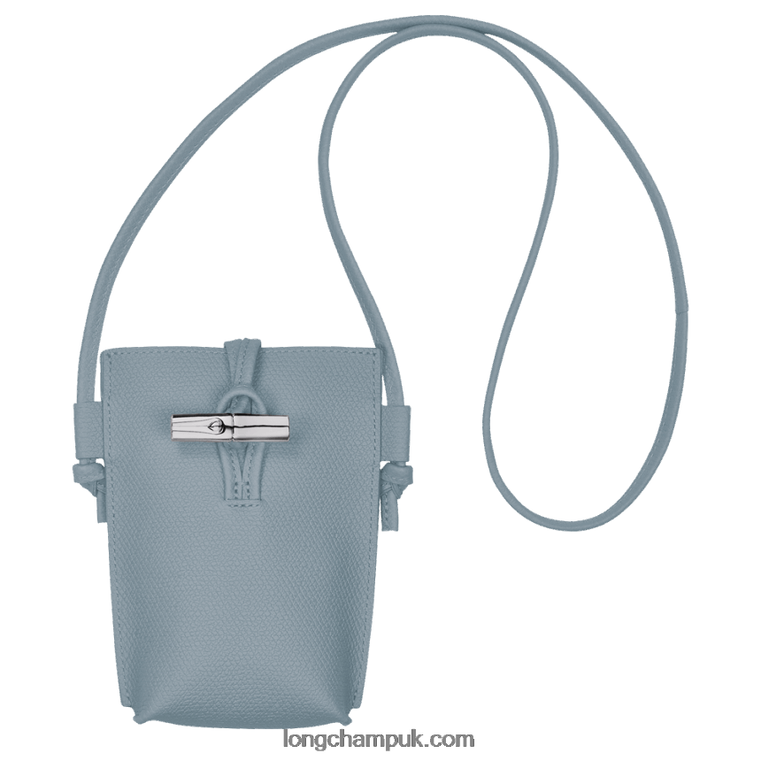Roseau Phone case with lace Women Longchamp 8RTH80687 Cloud Blue