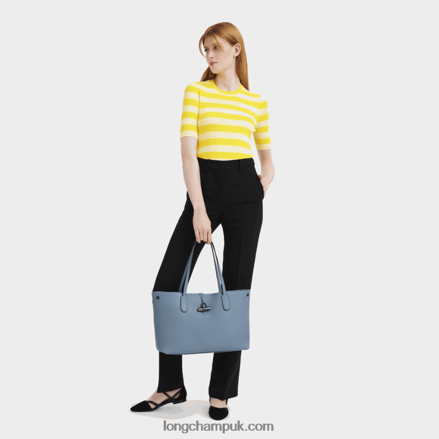 Roseau Essential Tote bag L Women Longchamp 8RTH80363 Slate