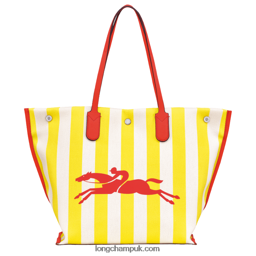 Roseau Essential Tote bag L Women Longchamp 8RTH80364 Yellow/White
