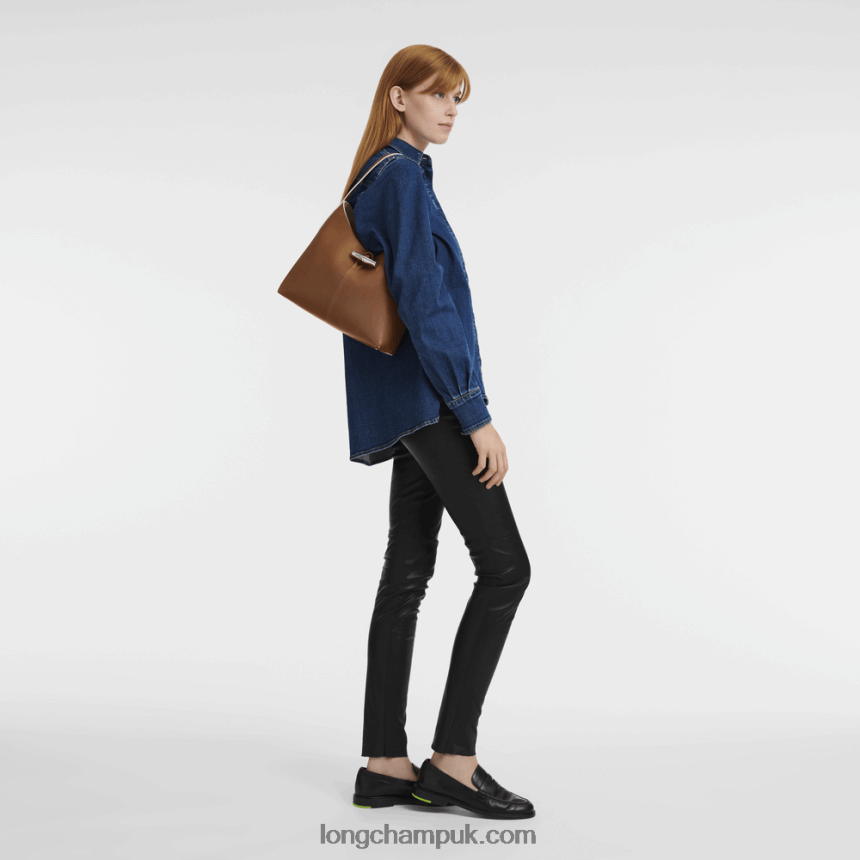 Roseau Hobo bag M Women Longchamp 8RTH80382 Cognac