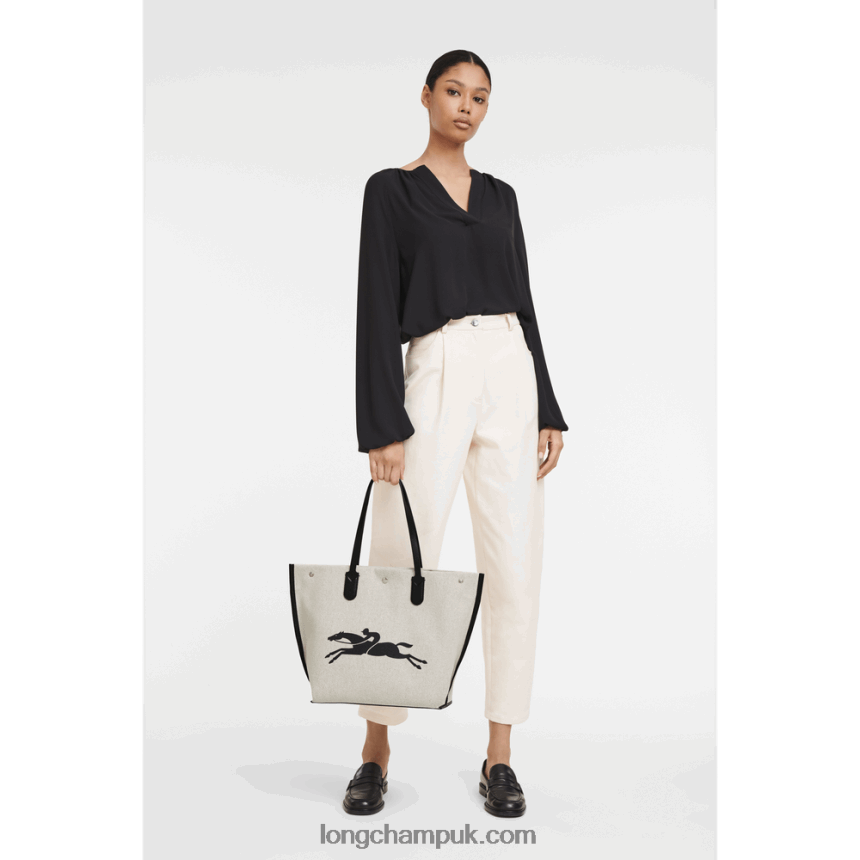 Roseau Tote bag L Women Longchamp 8RTH80381 Ecru