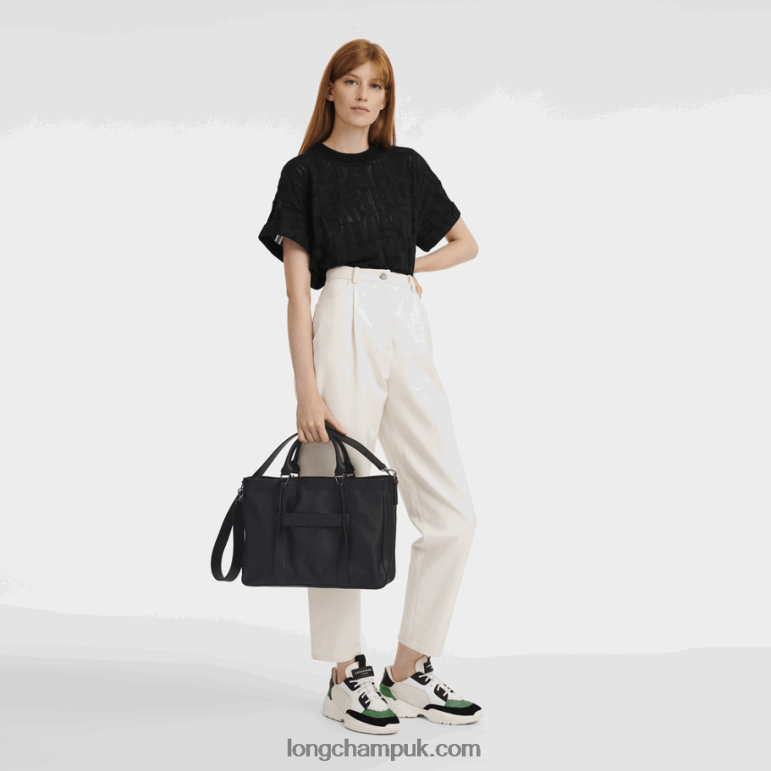 3D Handbag L Women Longchamp 8RTH80181 Black