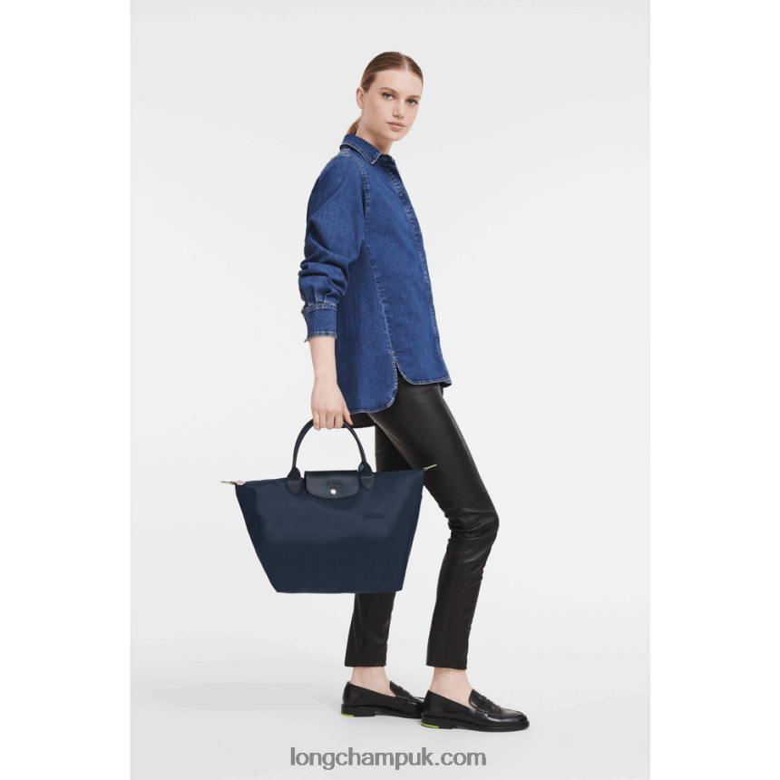 Le Pliage Green Handbag M Women Longchamp 8RTH80195 Navy