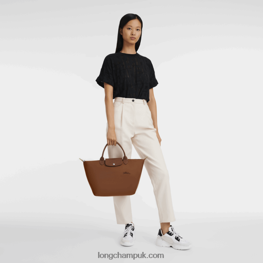 Le Pliage Green Handbag M Women Longchamp 8RTH8042 Cognac