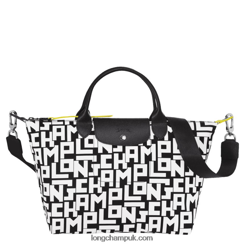 Le Pliage LGP Handbag L Women Longchamp 8RTH8091 Black/White