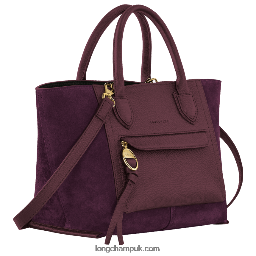 Mailbox Handbag M Women Longchamp 8RTH80161 Burgundy