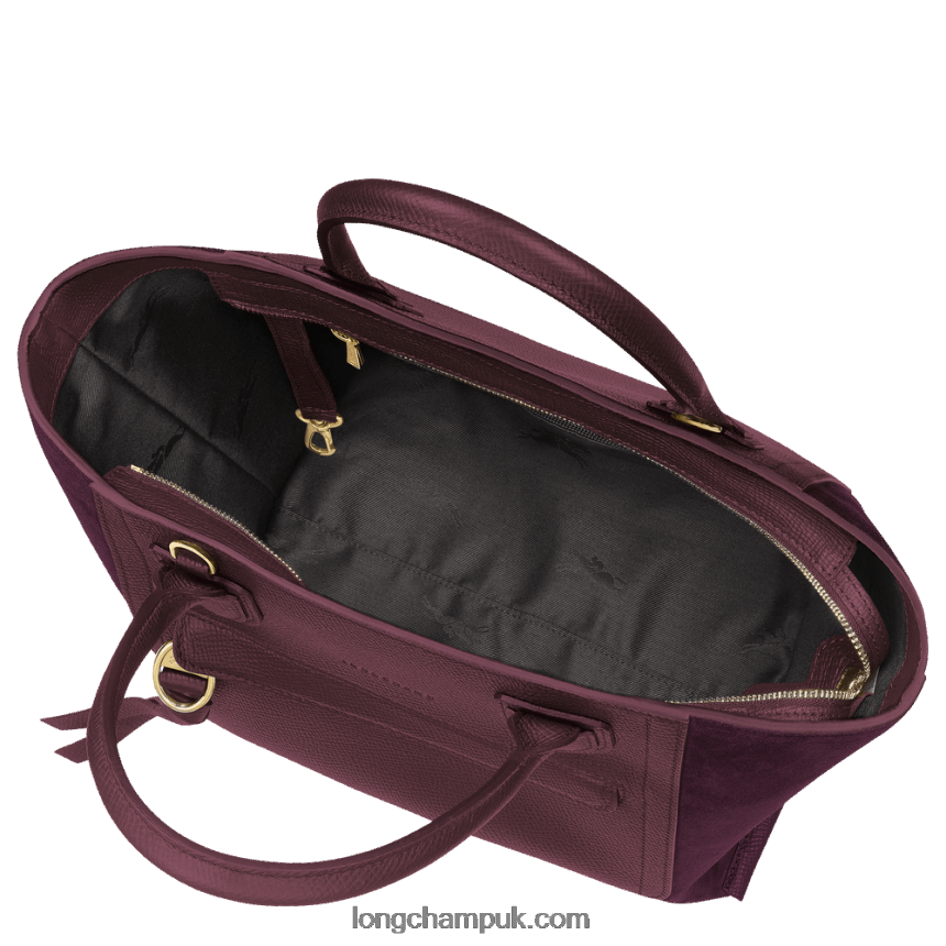 Mailbox Handbag M Women Longchamp 8RTH80161 Burgundy