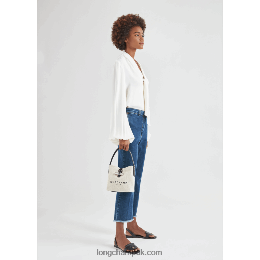 Roseau Bucket bag XS Women Longchamp 8RTH80117 Ecru