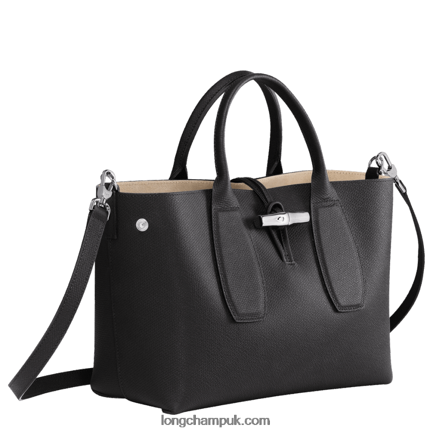 Roseau Handbag M Women Longchamp 8RTH80103 Black