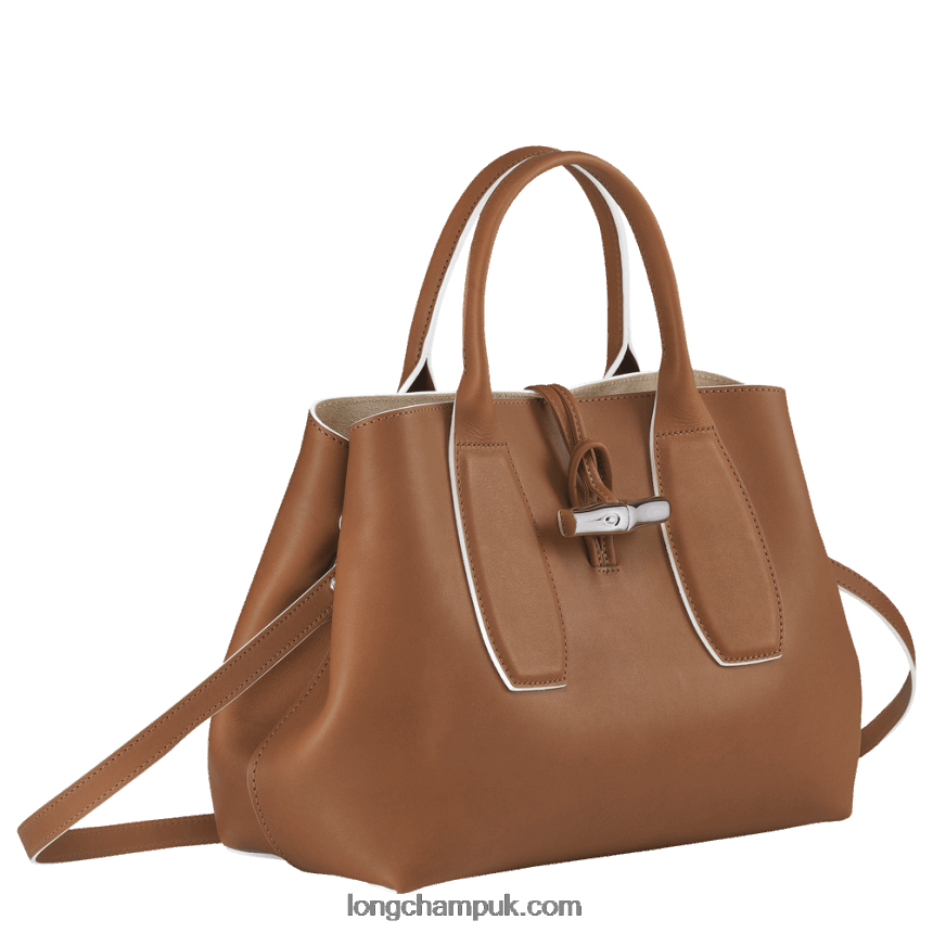 Roseau Handbag M Women Longchamp 8RTH80121 Cognac